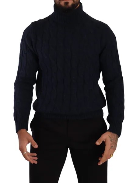 STILOSOPHY Свитер Темно-синий вязаный пуловер с высоким воротником и длинными рукавами s. XXL 200 долларов США