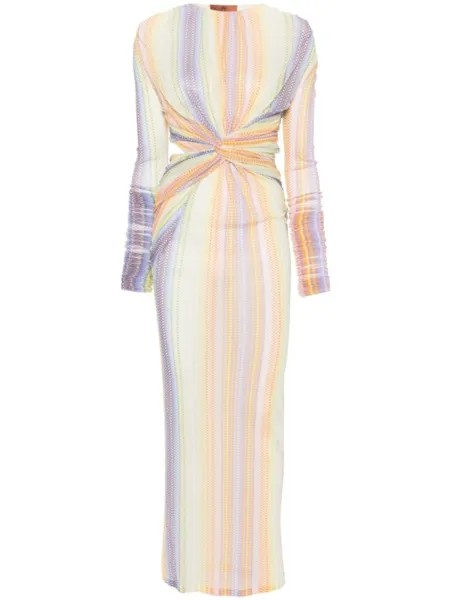 Missoni платье с геометричным принтом, белый