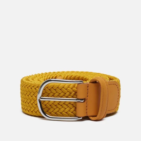 Ремень унисекс ANDERSON'S Classic Plain Elastic Woven желтый 100 см