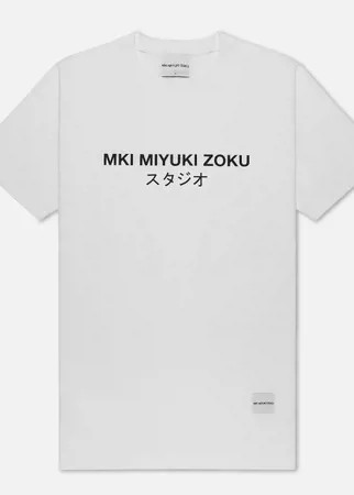 Мужская футболка MKI Miyuki-Zoku Studio Classic Logo, цвет белый, размер S