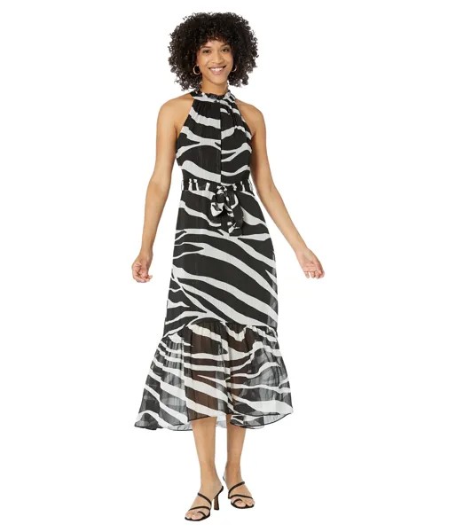 Платье Donna Morgan, Printed Maxi Dress with Lurex Detail