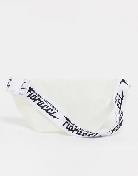 Белая сумка-кошелек на пояс adidas Originals x Fiorucci-Белый