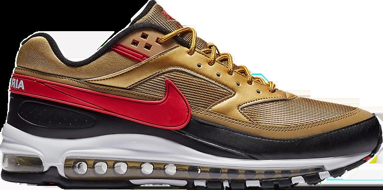 Кроссовки Nike Air Max 97/BW 'Metallic Gold Red', золотой
