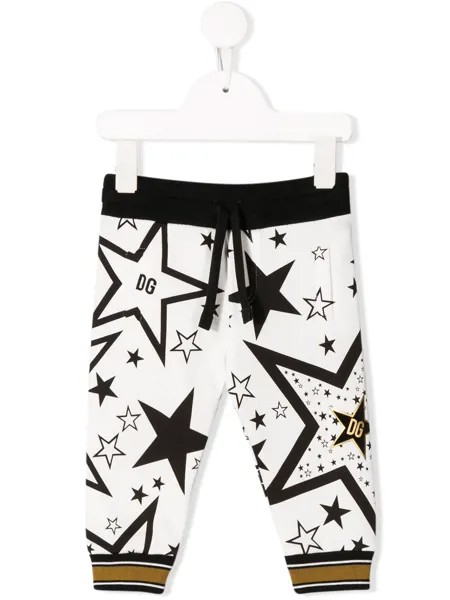 Dolce & Gabbana Kids спортивные брюки с принтом