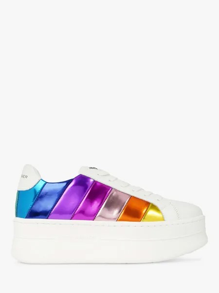 Kurt Geiger London Кожаные кроссовки на платформе Laney, цвет мульти