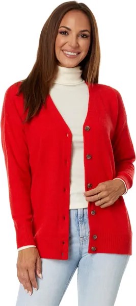 Свитер V-Neck Relaxed Cardigan Madewell, цвет Poppy