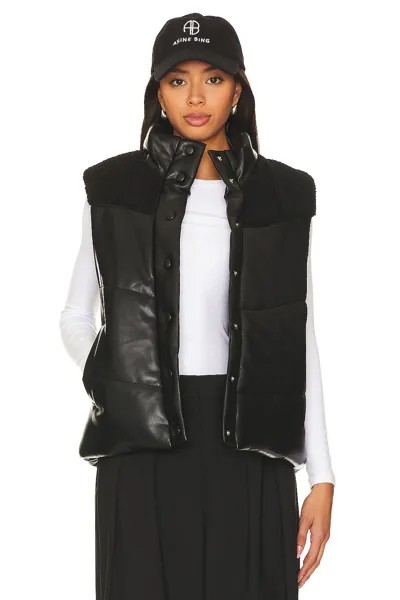 Жилет HEARTLOOM Lobelia Faux Leather, черный