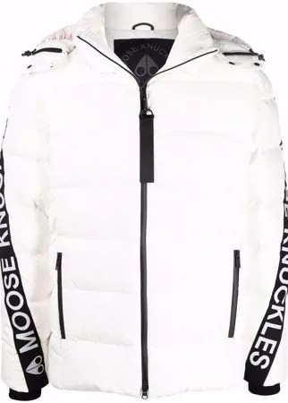 Moose Knuckles пуховик с логотипом