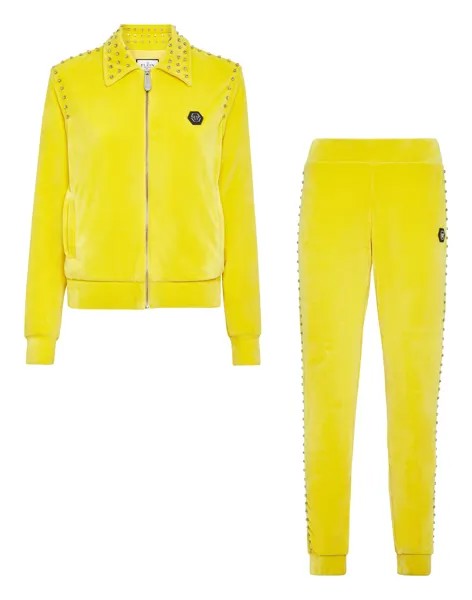 СПОРТИВНЫЙ КОСТЮМ: КУРТКА НА МОЛНИИ + СПОРТИВНЫЕ БРЮКИ STONES Philipp Plein, желтый