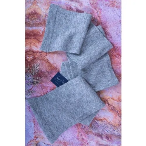 Шарф Yana Beregovaya,167х17 см, one size, серый