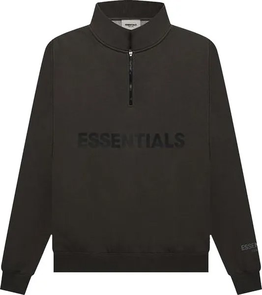 Свитер Fear of God Essentials Half Zip Pullover Sweater 'Black', черный
