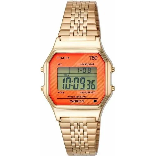 Наручные часы TIMEX T80, золотистый
