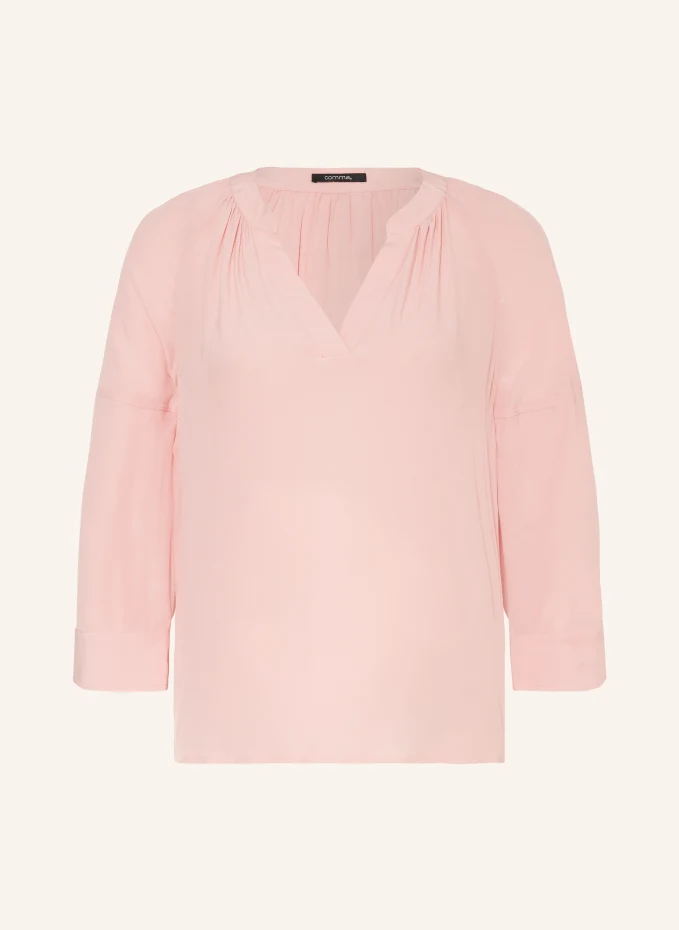 Блузка-рубашка с рукавами 3/4 Comma, розовый