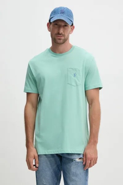 Хлопковая футболка Polo Ralph Lauren, зеленый