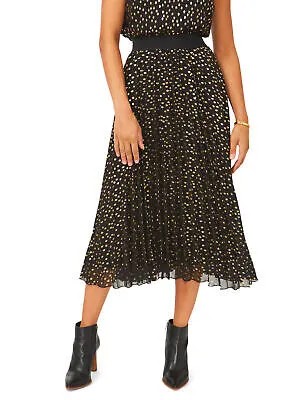 VINCE CAMUTO Женская черная плиссированная юбка миди на эластичной талии на подкладке, размер XL