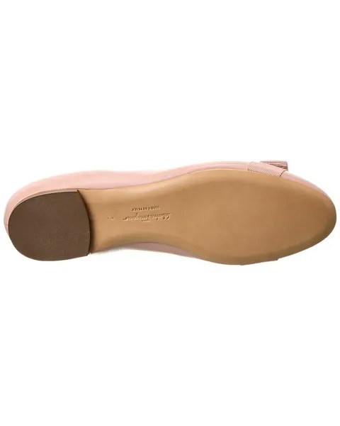 Кожаные балетки Ferragamo Varina Salvatore Ferragamo, розовый