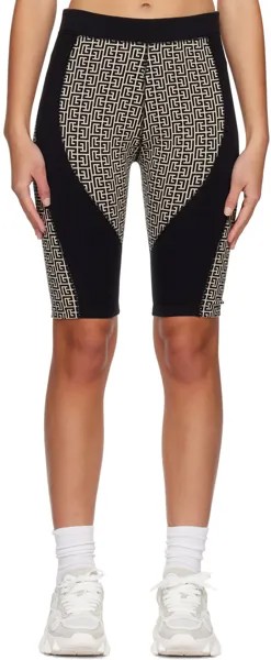 Черные шорты с монограммой Balmain