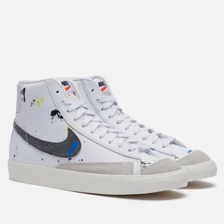 Мужские кроссовки Nike Blazer Mid 77 Paint Splatter, цвет белый, размер 44 EU