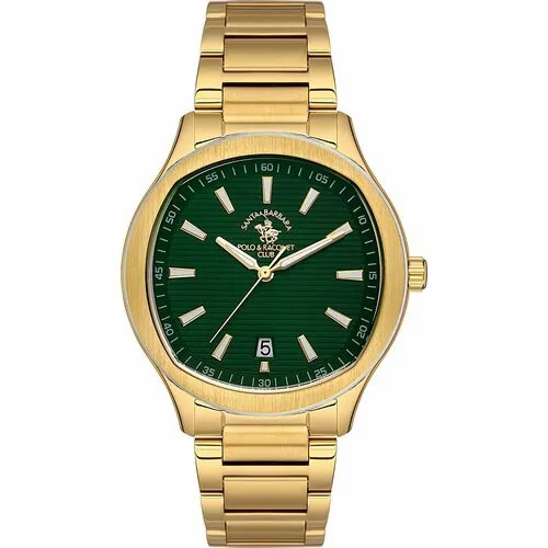 Наручные часы SANTA BARBARA POLO & RACQUET CLUB, золотой, зеленый