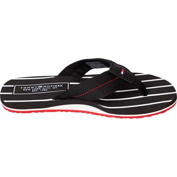 Шлепанцы Tommy Hilfiger Patch Hilfiger Beach Sandal, черный