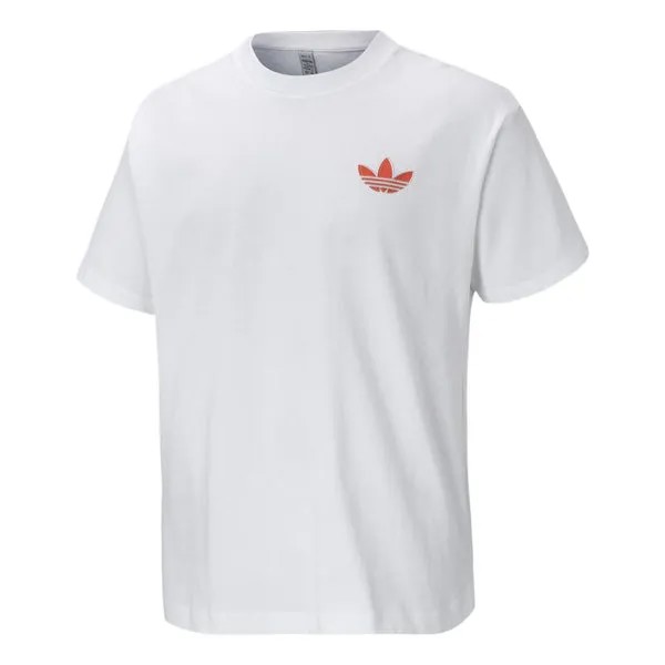 Футболка adidas originals Cotton Logo Short Sleeve Unisex White T-Shirt, белый