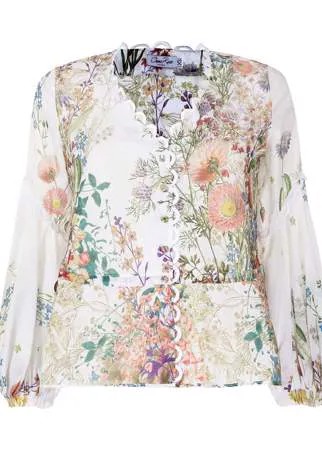 Charo Ruiz Ibiza блузка с цветочным принтом