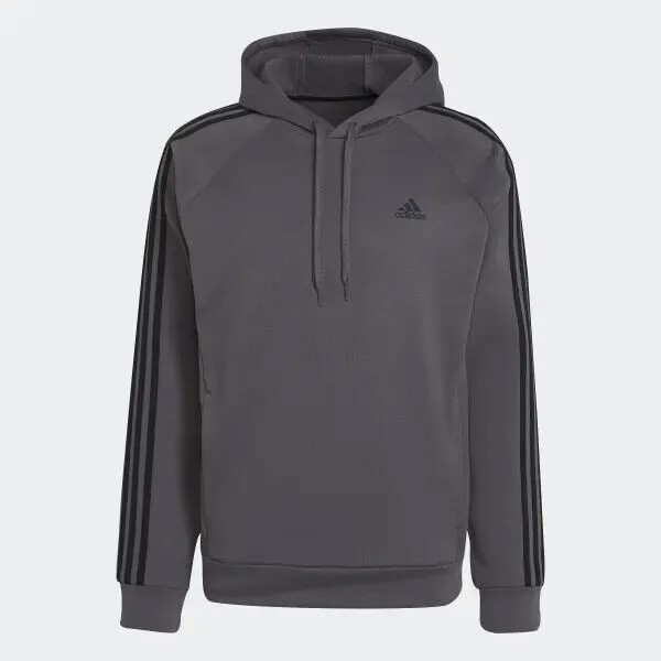МУЖСКАЯ СЕРАЯ ХУДИ ИЗ ФЛИСА PRIMEGREEN ESSENTIALS С 3 ПОЛОСКАМИ ADIDAS, H44054