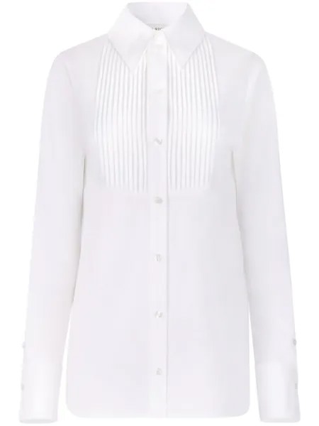 Nina Ricci рубашка с манишкой, белый