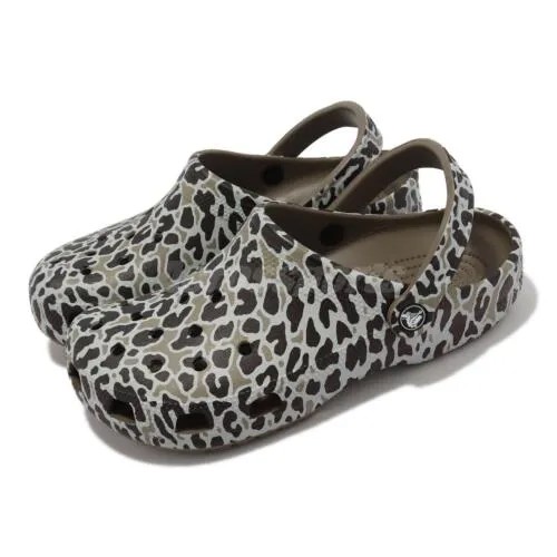 Мужские сандалии унисекс Crocs Classic Animal Print Clog Khaki Leopard 206676-2BY