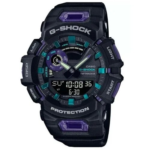 Наручные часы CASIO Противоударные японские мужские часы Casio G-Shock GBA-900-1A6ER с Bluetooth (блютуз) подключением с гарантией, черный