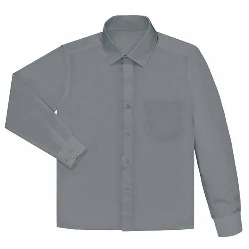 Серая рубашка для мальчика 18908-ПМ18 32/128