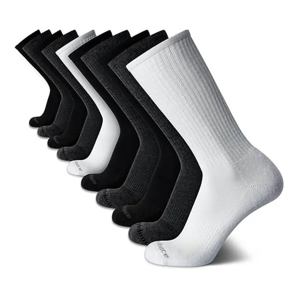 Носки New Balance Men's Athletic Arch Compression (10 пар), белый/серый/черный