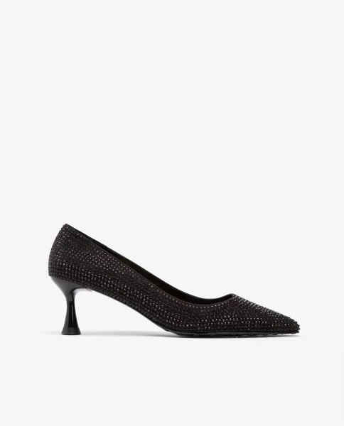 Женские замшевые туфли со стразами Cuplé, черный