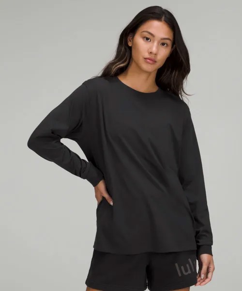 Рубашка с длинными рукавами All Yours Lululemon, черный