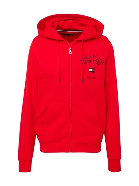 Толстовка на молнии Tommy Hilfiger Varsity Arched, красный