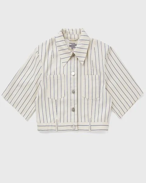 Топ Baum Und Pferdgarten Majsa Shirt, цвет white sand pinstripe