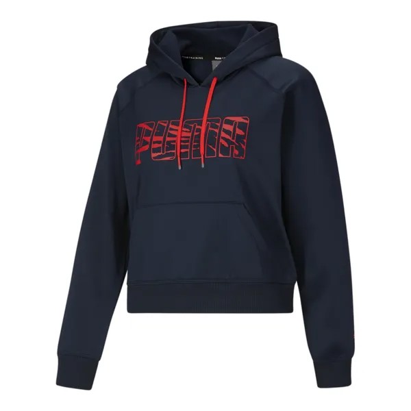 Puma Train Pwr Fleece Pullover Hoodie Womens Синий 521447-66