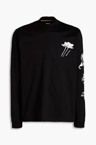 Футболка из хлопкового джерси с принтом Paul Smith, черный