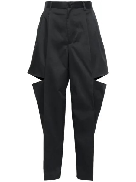 Брюки прямого кроя Noir Kei Ninomiya, черный