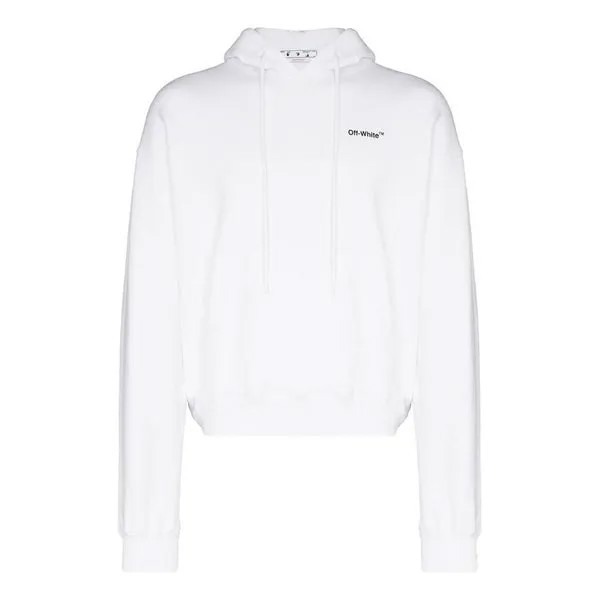 Толстовка Men's OFF-WHITE SS22 Solid Color Short Casual Long Sleeves Version White, белый