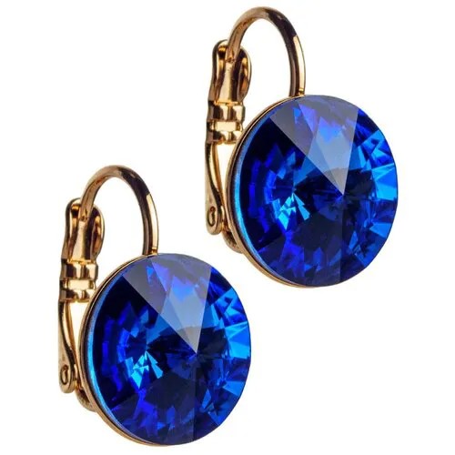 Серьги XUPING JEWELRY, бижутерный сплав, кристалл, синий