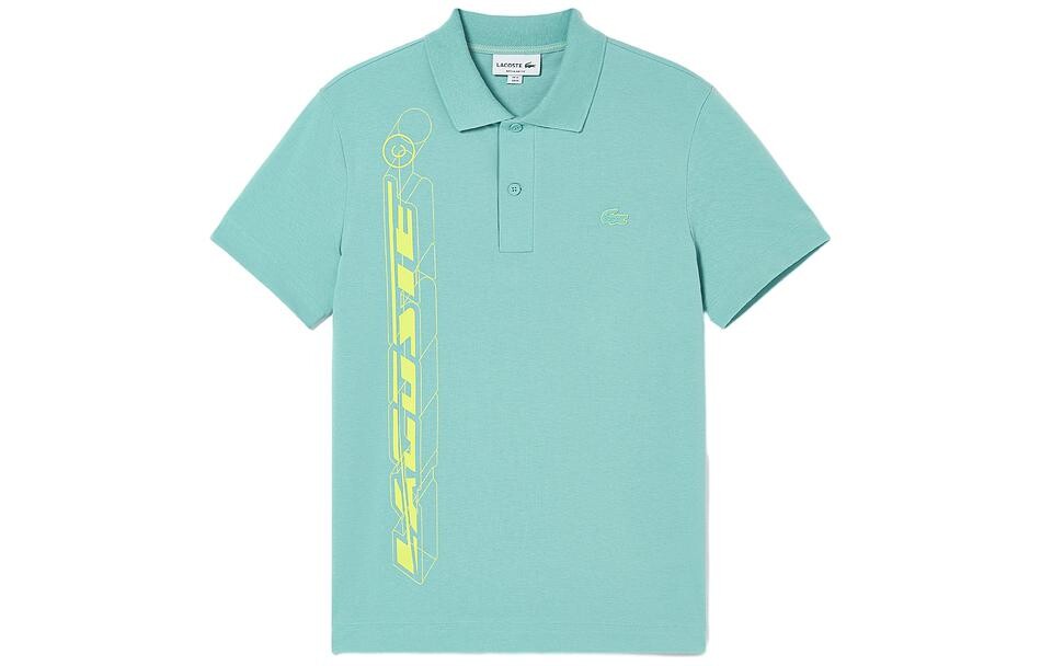 Рубашка поло мужская зеленая Lacoste, зеленый