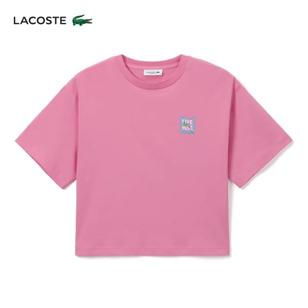Футболка женская Lacoste с короткими рукавами, мятно-зеленый