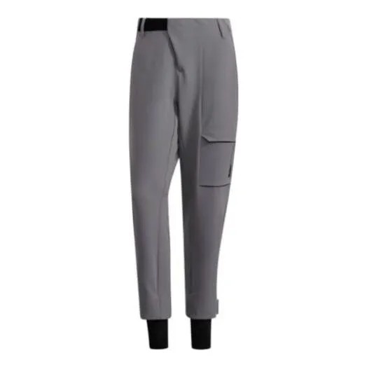 Спортивные штаны Men's adidas Solid Color Logo Printing Elastic Waistband Sports Pants/Trousers/Joggers Gray, серый