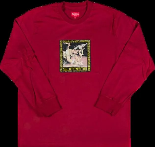 Футболка Supreme Best In The World Long-Sleeve T-Shirt 'Cardinal', красный