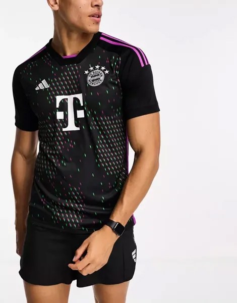 Черная вязаная футболка adidas Football FC Bayern Мюнхен adidas performance