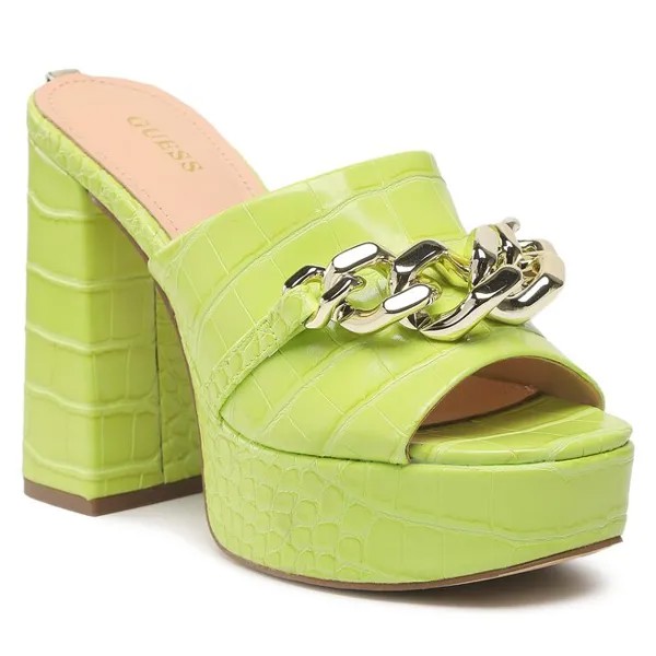 Шлепанцы Guess Xanthe, зеленый