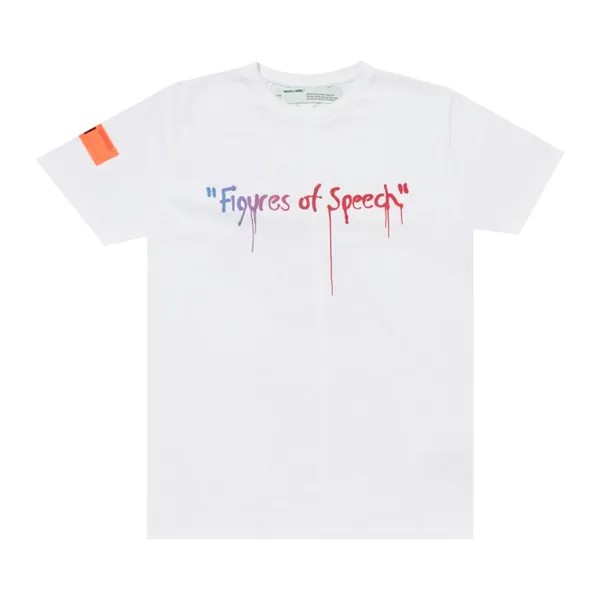 Футболка Off-White x Simon Brown MCA Chicago с рисунком Белая речь