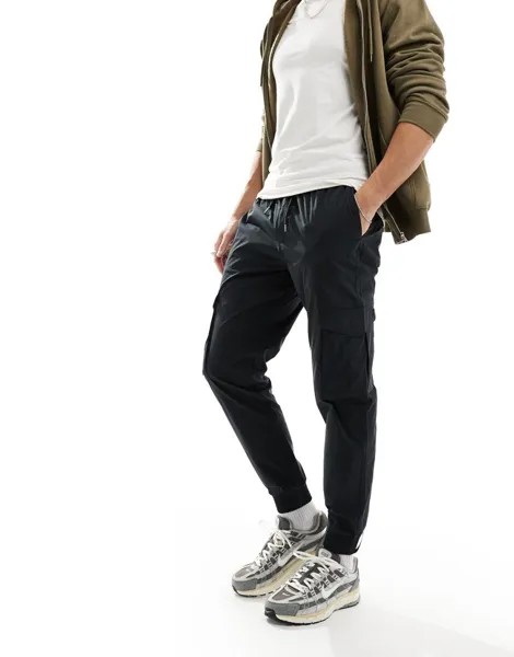Черные нейлоновые джоггеры-карго Alpha Alpha Industries