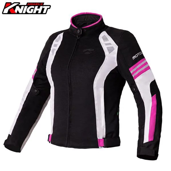 Женская мотоциклетная куртка, Всесезонная мотоциклетная гоночная куртка, сертификация CE, защитная одежда для езды, съемная подкладка